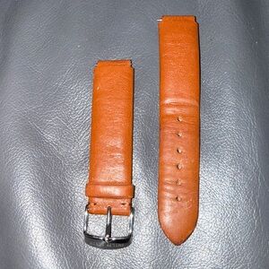 Philip Stein Brown Leather Strap with Silver Buckle